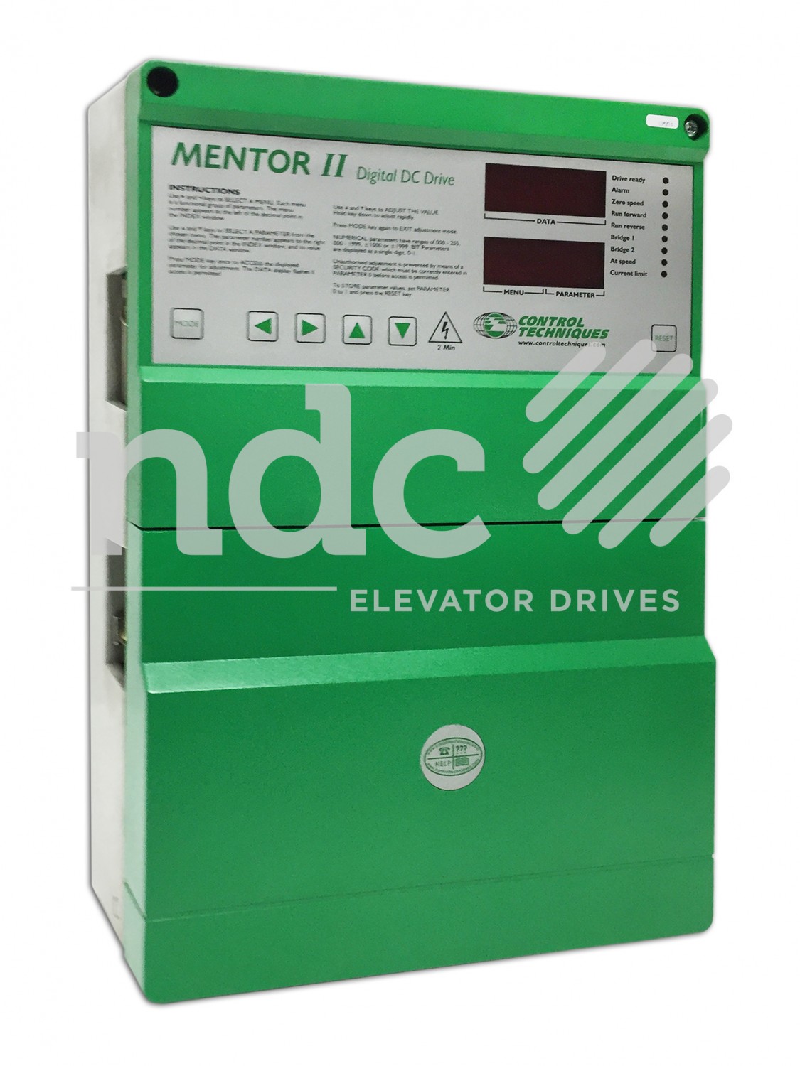 Control Techniques Mentor II DC Drive75 HP M155R-14ICD220/480 Tested 